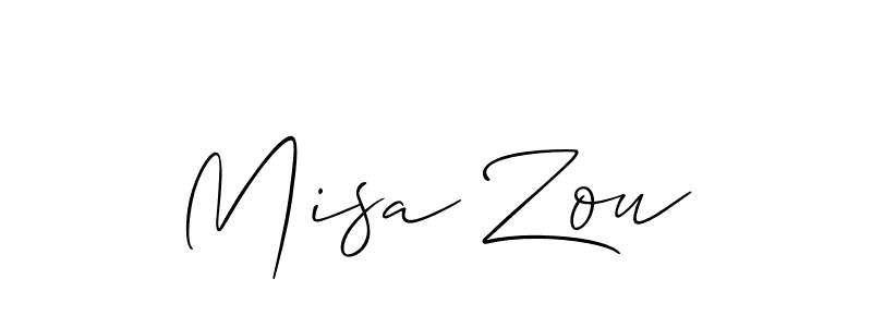 Once you've used our free online signature maker to create your best signature Allison_Script style, it's time to enjoy all of the benefits that Misa Zou name signing documents. Misa Zou signature style 2 images and pictures png