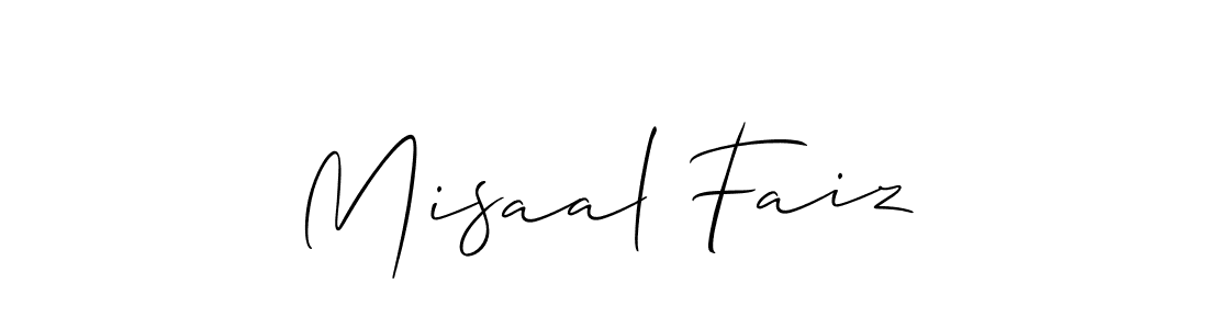 Misaal Faiz stylish signature style. Best Handwritten Sign (Allison_Script) for my name. Handwritten Signature Collection Ideas for my name Misaal Faiz. Misaal Faiz signature style 2 images and pictures png