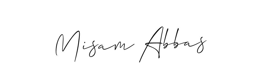 Misam Abbas stylish signature style. Best Handwritten Sign (Allison_Script) for my name. Handwritten Signature Collection Ideas for my name Misam Abbas. Misam Abbas signature style 2 images and pictures png
