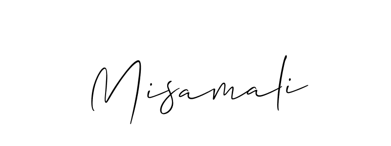How to make Misamali name signature. Use Allison_Script style for creating short signs online. This is the latest handwritten sign. Misamali signature style 2 images and pictures png