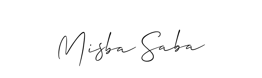 if you are searching for the best signature style for your name Misba Saba. so please give up your signature search. here we have designed multiple signature styles  using Allison_Script. Misba Saba signature style 2 images and pictures png