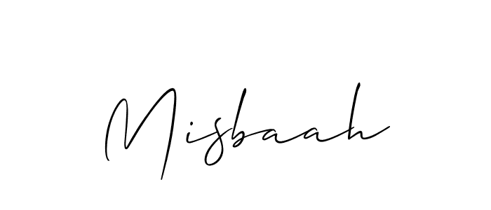 The best way (Allison_Script) to make a short signature is to pick only two or three words in your name. The name Misbaah include a total of six letters. For converting this name. Misbaah signature style 2 images and pictures png