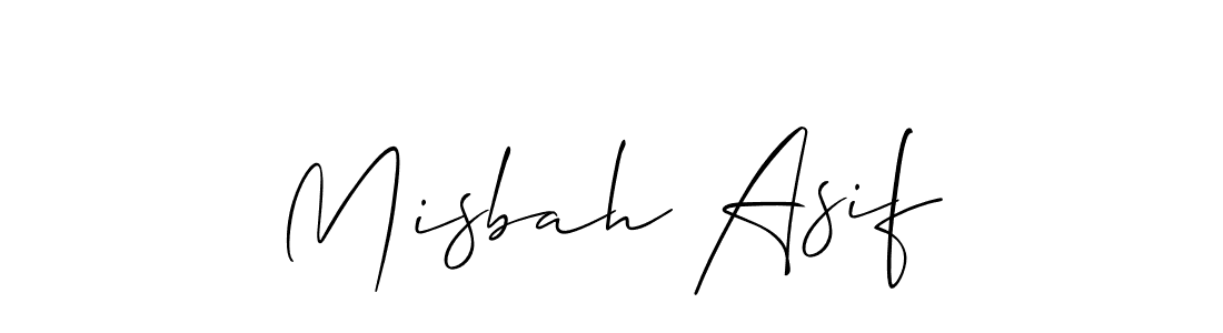 Allison_Script is a professional signature style that is perfect for those who want to add a touch of class to their signature. It is also a great choice for those who want to make their signature more unique. Get Misbah Asif name to fancy signature for free. Misbah Asif signature style 2 images and pictures png