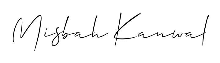 This is the best signature style for the Misbah Kanwal name. Also you like these signature font (Allison_Script). Mix name signature. Misbah Kanwal signature style 2 images and pictures png
