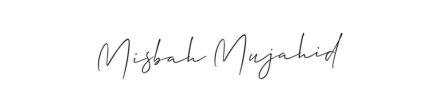 Make a beautiful signature design for name Misbah Mujahid. Use this online signature maker to create a handwritten signature for free. Misbah Mujahid signature style 2 images and pictures png