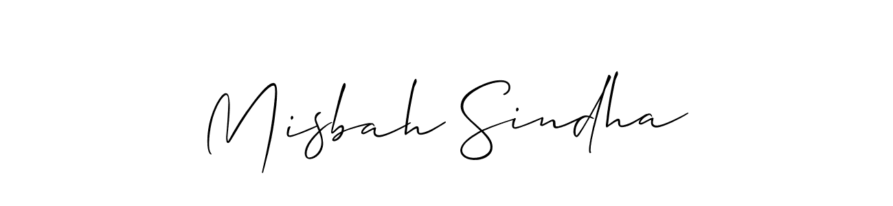 Allison_Script is a professional signature style that is perfect for those who want to add a touch of class to their signature. It is also a great choice for those who want to make their signature more unique. Get Misbah Sindha name to fancy signature for free. Misbah Sindha signature style 2 images and pictures png