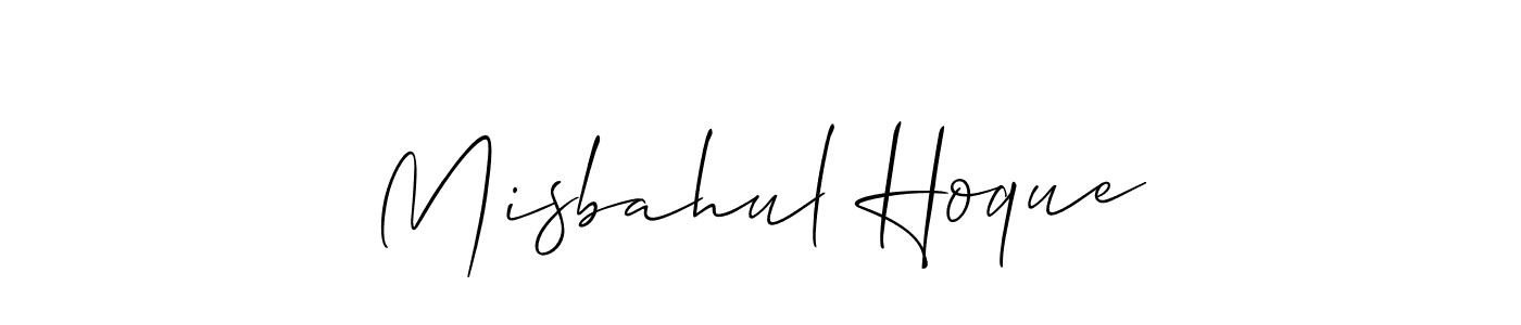 Use a signature maker to create a handwritten signature online. With this signature software, you can design (Allison_Script) your own signature for name Misbahul Hoque. Misbahul Hoque signature style 2 images and pictures png