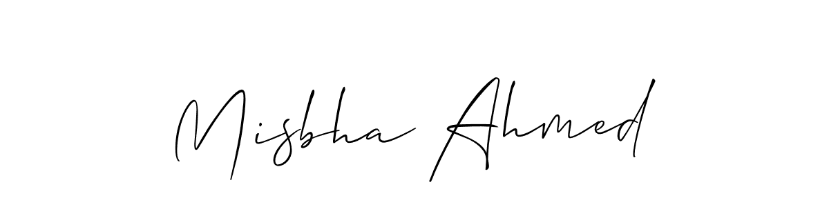 Best and Professional Signature Style for Misbha Ahmed. Allison_Script Best Signature Style Collection. Misbha Ahmed signature style 2 images and pictures png