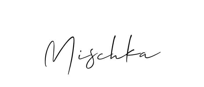 Also we have Mischka name is the best signature style. Create professional handwritten signature collection using Allison_Script autograph style. Mischka signature style 2 images and pictures png