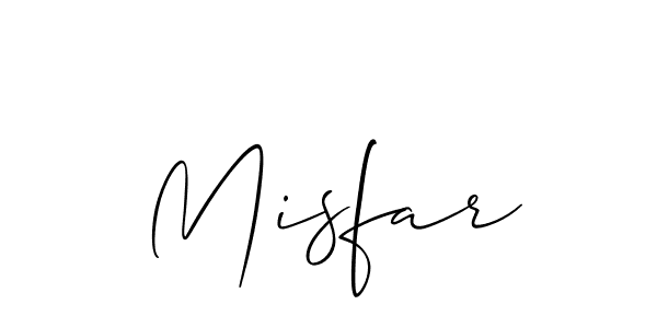 Allison_Script is a professional signature style that is perfect for those who want to add a touch of class to their signature. It is also a great choice for those who want to make their signature more unique. Get Misfar name to fancy signature for free. Misfar signature style 2 images and pictures png