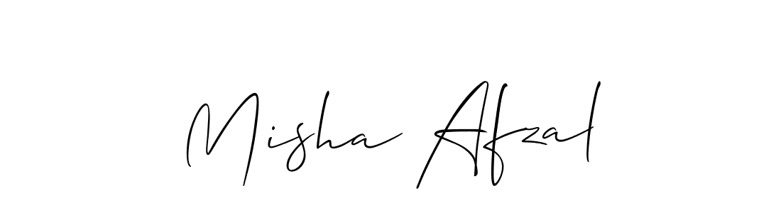 Use a signature maker to create a handwritten signature online. With this signature software, you can design (Allison_Script) your own signature for name Misha Afzal. Misha Afzal signature style 2 images and pictures png