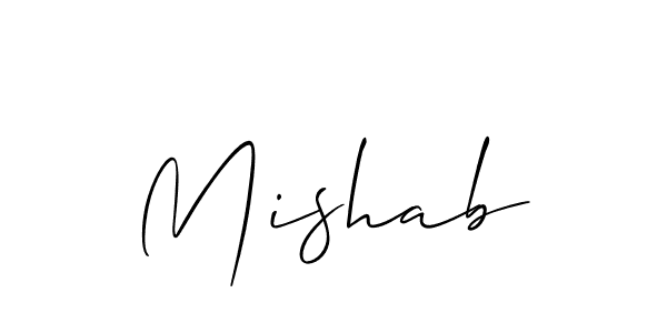 Also You can easily find your signature by using the search form. We will create Mishab name handwritten signature images for you free of cost using Allison_Script sign style. Mishab signature style 2 images and pictures png