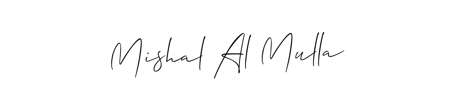 You should practise on your own different ways (Allison_Script) to write your name (Mishal Al Mulla) in signature. don't let someone else do it for you. Mishal Al Mulla signature style 2 images and pictures png