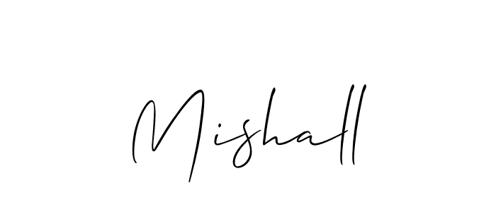 Allison_Script is a professional signature style that is perfect for those who want to add a touch of class to their signature. It is also a great choice for those who want to make their signature more unique. Get Mishall name to fancy signature for free. Mishall signature style 2 images and pictures png