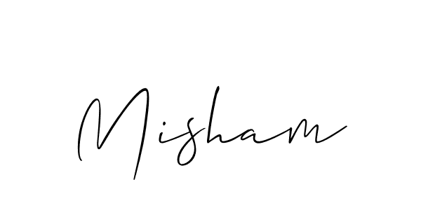 Misham stylish signature style. Best Handwritten Sign (Allison_Script) for my name. Handwritten Signature Collection Ideas for my name Misham. Misham signature style 2 images and pictures png