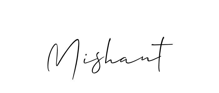 Also we have Mishant name is the best signature style. Create professional handwritten signature collection using Allison_Script autograph style. Mishant signature style 2 images and pictures png