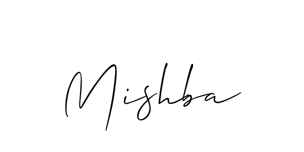 How to make Mishba name signature. Use Allison_Script style for creating short signs online. This is the latest handwritten sign. Mishba signature style 2 images and pictures png