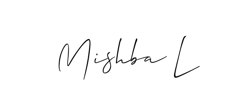 This is the best signature style for the Mishba L name. Also you like these signature font (Allison_Script). Mix name signature. Mishba L signature style 2 images and pictures png