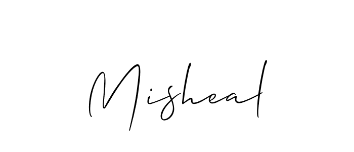 Also You can easily find your signature by using the search form. We will create Misheal name handwritten signature images for you free of cost using Allison_Script sign style. Misheal signature style 2 images and pictures png