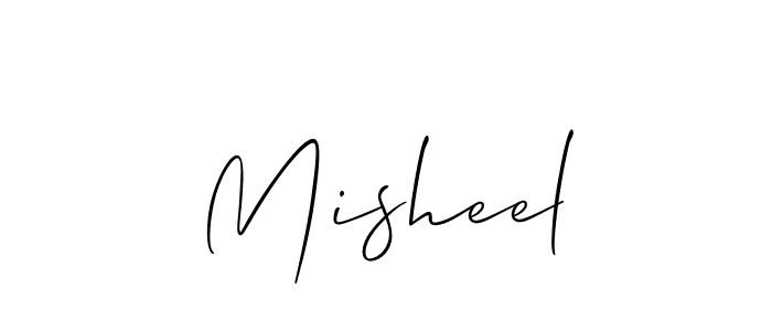 How to make Misheel name signature. Use Allison_Script style for creating short signs online. This is the latest handwritten sign. Misheel signature style 2 images and pictures png