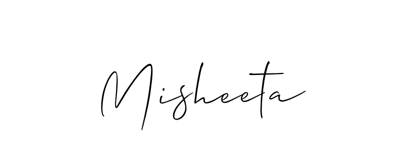 Also we have Misheeta name is the best signature style. Create professional handwritten signature collection using Allison_Script autograph style. Misheeta signature style 2 images and pictures png