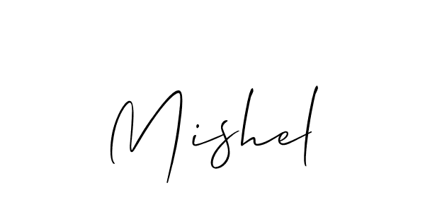 Similarly Allison_Script is the best handwritten signature design. Signature creator online .You can use it as an online autograph creator for name Mishel. Mishel signature style 2 images and pictures png