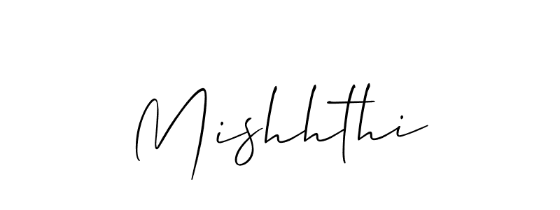 How to make Mishhthi name signature. Use Allison_Script style for creating short signs online. This is the latest handwritten sign. Mishhthi signature style 2 images and pictures png