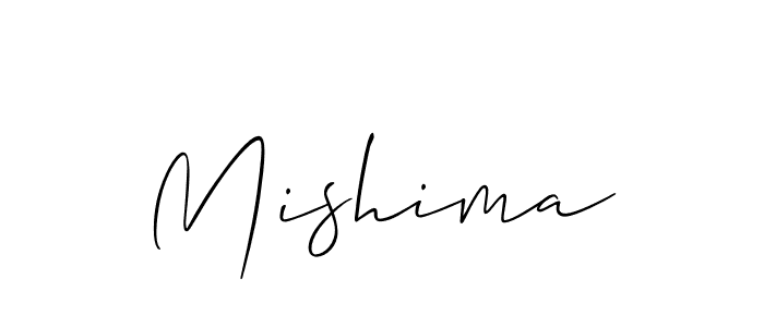 Also You can easily find your signature by using the search form. We will create Mishima name handwritten signature images for you free of cost using Allison_Script sign style. Mishima signature style 2 images and pictures png