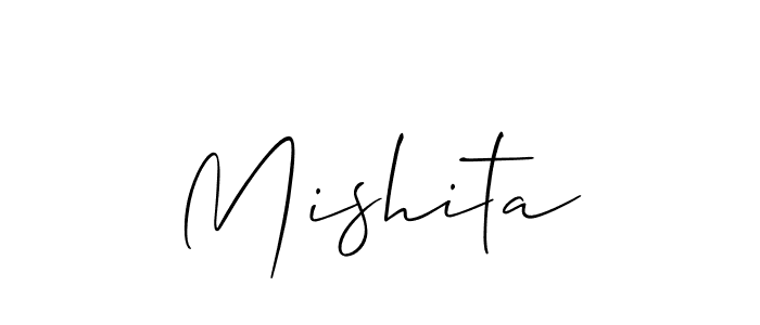 Make a short Mishita signature style. Manage your documents anywhere anytime using Allison_Script. Create and add eSignatures, submit forms, share and send files easily. Mishita signature style 2 images and pictures png