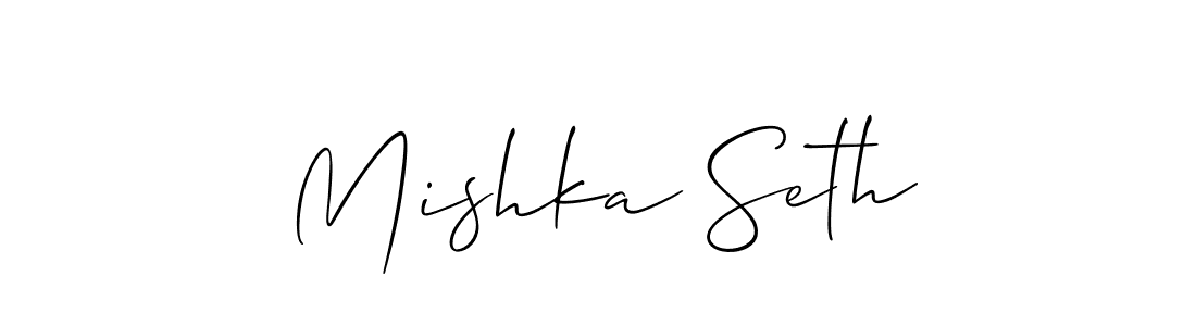 You can use this online signature creator to create a handwritten signature for the name Mishka Seth. This is the best online autograph maker. Mishka Seth signature style 2 images and pictures png