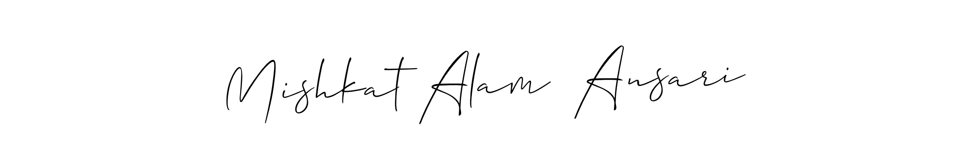 Once you've used our free online signature maker to create your best signature Allison_Script style, it's time to enjoy all of the benefits that Mishkat Alam  Ansari name signing documents. Mishkat Alam  Ansari signature style 2 images and pictures png