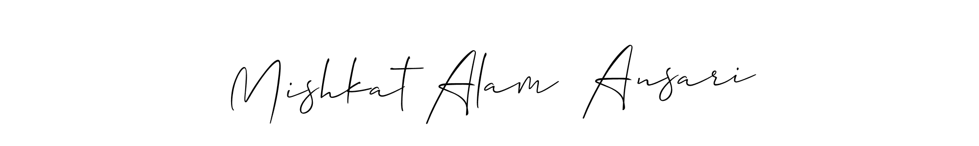Make a beautiful signature design for name Mishkat Alam  Ansari. Use this online signature maker to create a handwritten signature for free. Mishkat Alam  Ansari signature style 2 images and pictures png