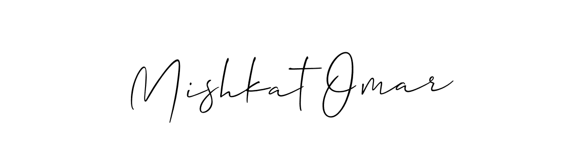 How to Draw Mishkat Omar signature style? Allison_Script is a latest design signature styles for name Mishkat Omar. Mishkat Omar signature style 2 images and pictures png