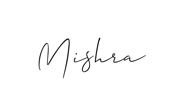 How to make Mishra signature? Allison_Script is a professional autograph style. Create handwritten signature for Mishra name. Mishra signature style 2 images and pictures png