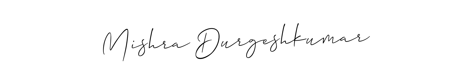 if you are searching for the best signature style for your name Mishra Durgeshkumar. so please give up your signature search. here we have designed multiple signature styles  using Allison_Script. Mishra Durgeshkumar signature style 2 images and pictures png