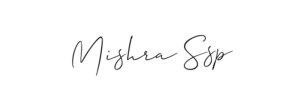 Make a beautiful signature design for name Mishra Ssp. With this signature (Allison_Script) style, you can create a handwritten signature for free. Mishra Ssp signature style 2 images and pictures png