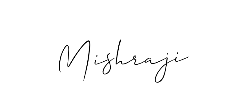 Make a beautiful signature design for name Mishraji. With this signature (Allison_Script) style, you can create a handwritten signature for free. Mishraji signature style 2 images and pictures png