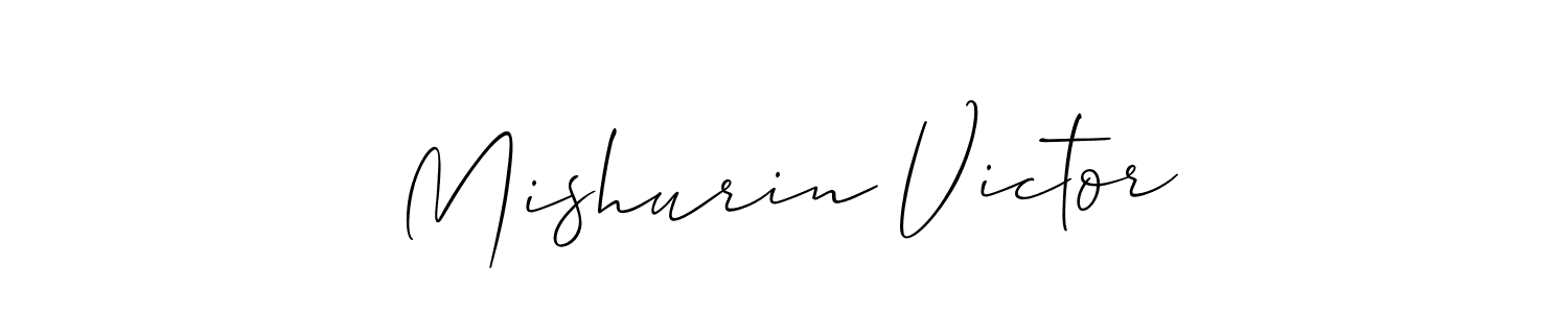 Similarly Allison_Script is the best handwritten signature design. Signature creator online .You can use it as an online autograph creator for name Mishurin Victor. Mishurin Victor signature style 2 images and pictures png