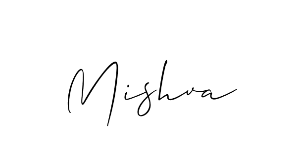 Best and Professional Signature Style for Mishva. Allison_Script Best Signature Style Collection. Mishva signature style 2 images and pictures png