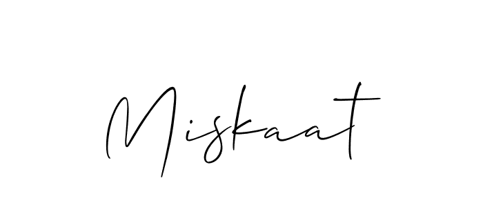 Also You can easily find your signature by using the search form. We will create Miskaat name handwritten signature images for you free of cost using Allison_Script sign style. Miskaat signature style 2 images and pictures png