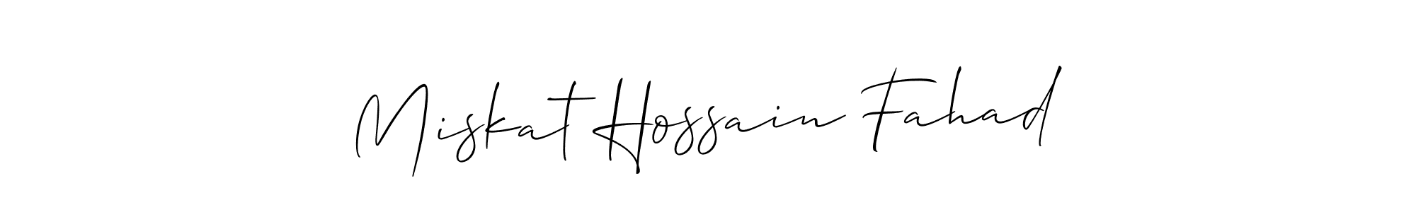 Design your own signature with our free online signature maker. With this signature software, you can create a handwritten (Allison_Script) signature for name Miskat Hossain Fahad. Miskat Hossain Fahad signature style 2 images and pictures png