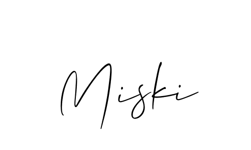 Allison_Script is a professional signature style that is perfect for those who want to add a touch of class to their signature. It is also a great choice for those who want to make their signature more unique. Get Miski name to fancy signature for free. Miski signature style 2 images and pictures png