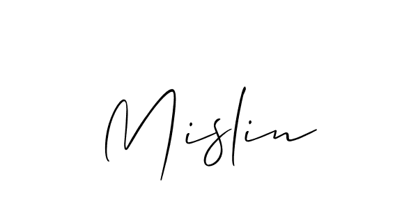 It looks lik you need a new signature style for name Mislin. Design unique handwritten (Allison_Script) signature with our free signature maker in just a few clicks. Mislin signature style 2 images and pictures png