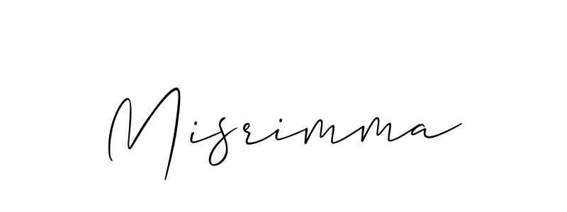 Create a beautiful signature design for name Misrimma. With this signature (Allison_Script) fonts, you can make a handwritten signature for free. Misrimma signature style 2 images and pictures png