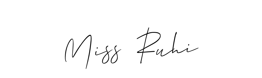 You can use this online signature creator to create a handwritten signature for the name Miss  Ruhi. This is the best online autograph maker. Miss  Ruhi signature style 2 images and pictures png