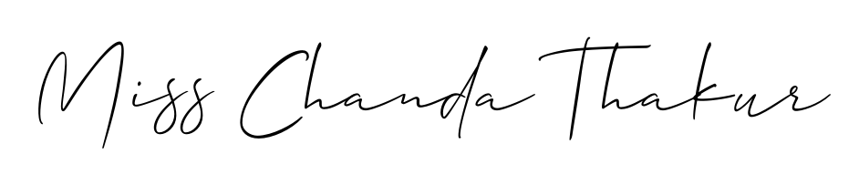 Here are the top professional signature styles for the name Miss Chanda Thakur. These are the best autograph styles you can use for your name. Miss Chanda Thakur signature style 2 images and pictures png