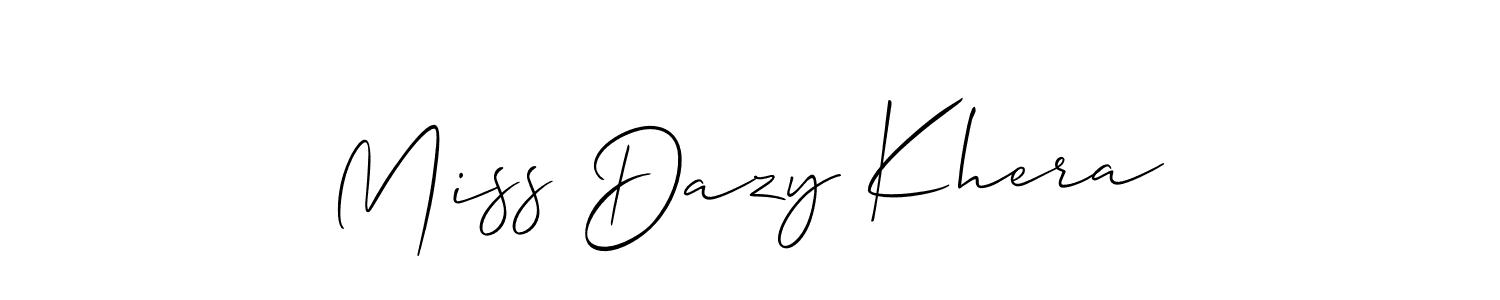 You can use this online signature creator to create a handwritten signature for the name Miss Dazy Khera. This is the best online autograph maker. Miss Dazy Khera signature style 2 images and pictures png