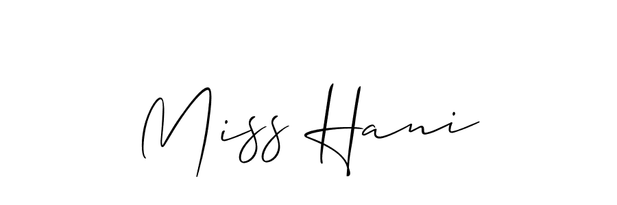 Make a beautiful signature design for name Miss Hani. Use this online signature maker to create a handwritten signature for free. Miss Hani signature style 2 images and pictures png