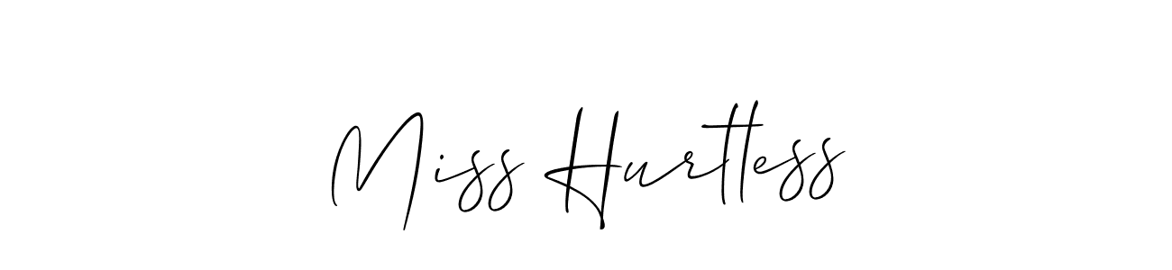 Make a beautiful signature design for name Miss Hurtless. Use this online signature maker to create a handwritten signature for free. Miss Hurtless signature style 2 images and pictures png