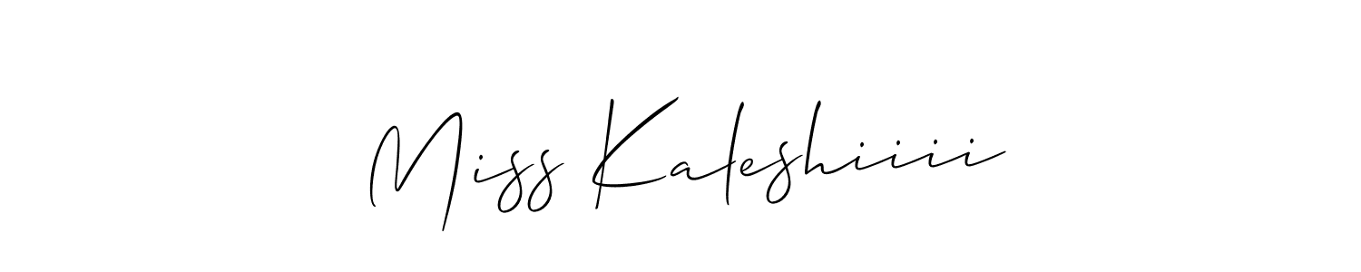 Check out images of Autograph of Miss Kaleshiiii name. Actor Miss Kaleshiiii Signature Style. Allison_Script is a professional sign style online. Miss Kaleshiiii signature style 2 images and pictures png